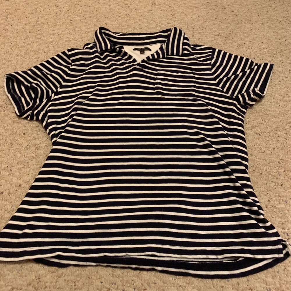 Men’s Banana Republic Polo striped shirt L